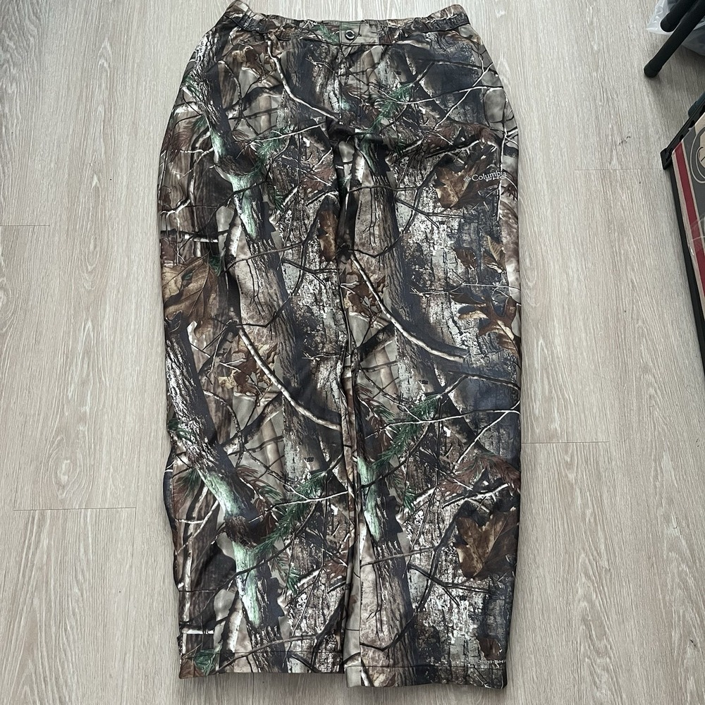 Columbia Pants Mens XL PHG Realtree AP Camo Pants Hunting Elastic Waist Zip Leg